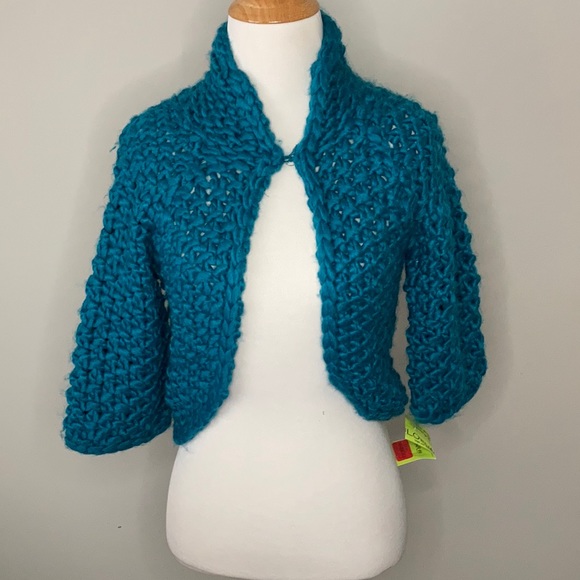NWT Vivienne Tam Chunky Yarn Sweater Shrug XS - Picture 2 of 6